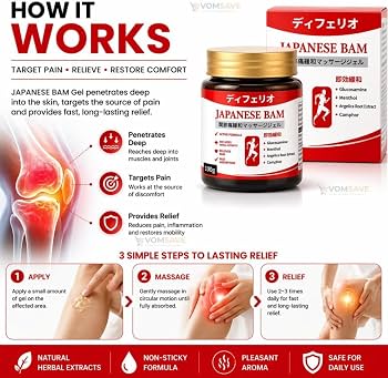 Japanese instant pain relief soomthing massage gel(Pack of 2)